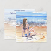 ～☆ DIYトロピカルビーチ AR29 ジェネリック どんなイベントでも対応可能 ☆～ 招待状 (正面/裏面)