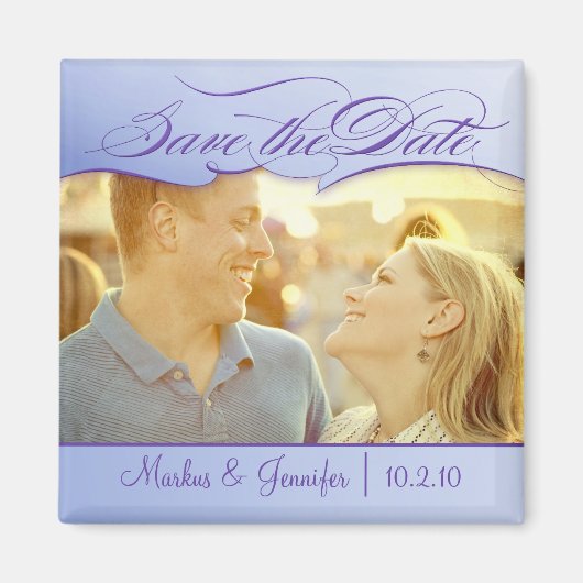DIYナス写真Save the Date Magnet マグネット (正面)