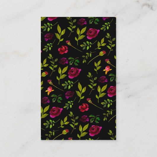 DIYネックレス及びイヤリングカードホルダー 名刺 (裏面)