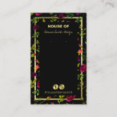 DIYネックレス及びイヤリングカードホルダー 名刺 (正面)