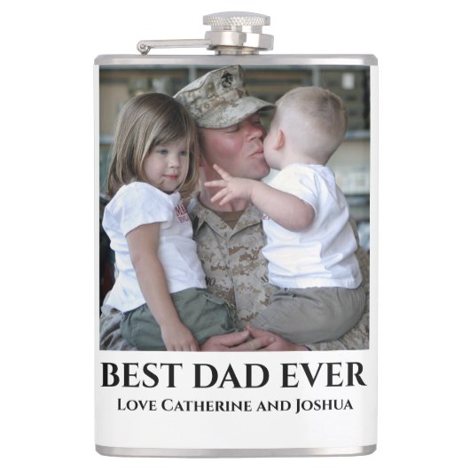 DIYパパは子どもの父親の日からの写真を撮る フラスク (正面)