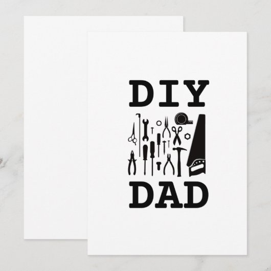 DIYパパ招待状 招待状 (正面/裏面)