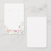 DIYパンチかわいらし用フローライヤリング表示カード 予約カード (正面/裏面)