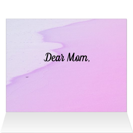 DIYパーソナライズされた母の日とオリジナル詩 (内部横(上))