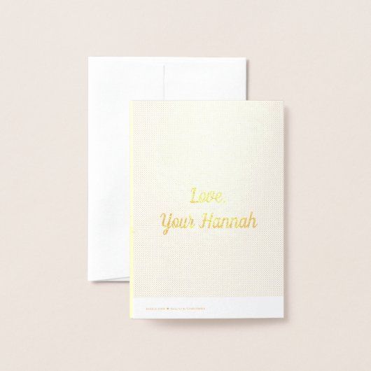 DIYパーソナライズされた母の日とオリジナル詩 箔カード (裏面封筒付き)