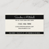 DIYパーソナライズ·ビジネス·エレガント簡単 名刺 (裏面)