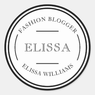 DIYパーソナルまたはビジネスロゴデザイン ラウンドシール