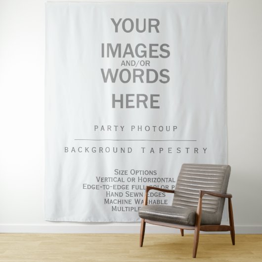 DIYパーティー写真の背景 – 88"x104" タペストリー (インサイチュ)