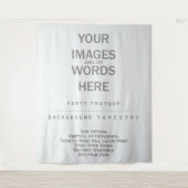 DIYパーティー写真撮影用背景 - 88"x104" タペストリー (正面)