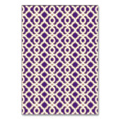 DIYパープル金ゴールドモロッコフォールドオーバー座席表 テーブルナンバー (裏面)