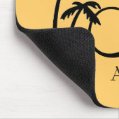 DIYパームツリーの宛先ロゴ マウスパッド (コーナー)