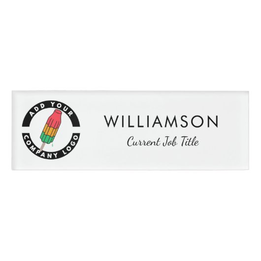 DIYビジネスカスタムロゴ会社の従業員 名札 (正面)