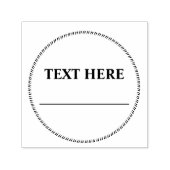 DIYビジネス文書の丸め日付署名 セルフインキングスタンプ (デザイン)