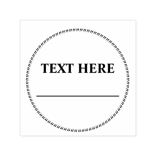 DIYビジネス文書の丸め日付署名 セルフインキングスタンプ (デザイン)