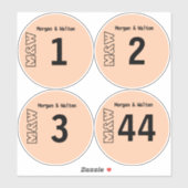 DIYビニールレコード任意のカラーテーブル番号シール シール (シート)