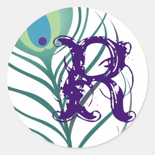 DIYピーコエレガントックフェザー ラウンドシール (正面)