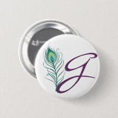 DIYピーコエレガントックフェザー 缶バッジ (正面&裏面)