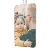 DIYファミリーフォトと文字ポートレート長方形 カーエアーフレッシュナー (左)