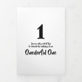 DIYファーストバースデーベビーゲームDIY写真アート 三つ折り招待状 (カバー)