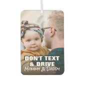 DIYフォトアンチメールや文字を打つ引用文四角形 カーエアーフレッシュナー (正面)