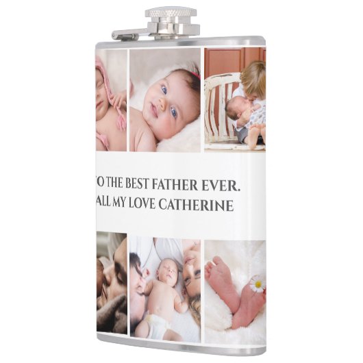 DIYフォトコラージュ|父最高のは娘を愛する フラスク (左)
