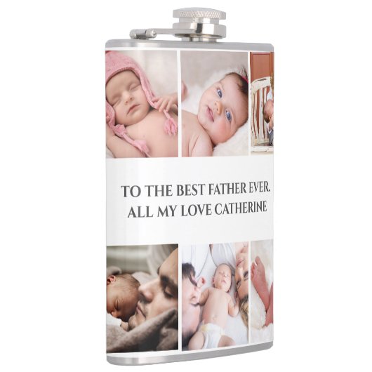 DIYフォトコラージュ|父最高のは娘を愛する フラスク (右)