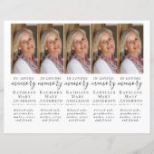 DIYフォト悔やみや弔慰葬儀祈りの言葉しおり (正面)