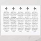 DIYフォト悔やみや弔慰葬儀祈りの言葉しおり (裏面)