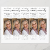 DIYフォト悔やみや弔慰葬儀祈りの言葉しおり (正面)