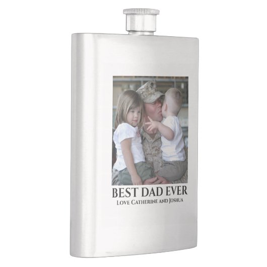 DIYフォト最高のパパは子どもの父親 フラスク (右)