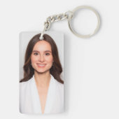 DIYフォトIDデジタルQRコードキーチェーン キーホルダー (裏面)