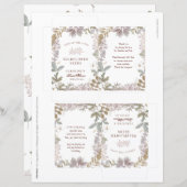 DIYフラワーシードパケットのブライダルシャワー優先 (正面/裏面)