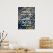 DIYブルーカスタムミュージカルアートワークに文字を追加 ポスター (キッチン)