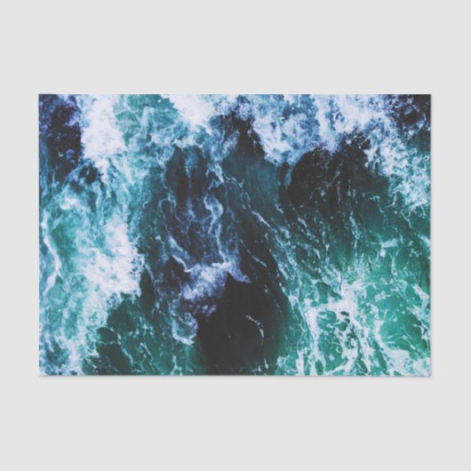 DIYプロジェクトの穏やかな海波の分離紙 薄葉紙 (正面)