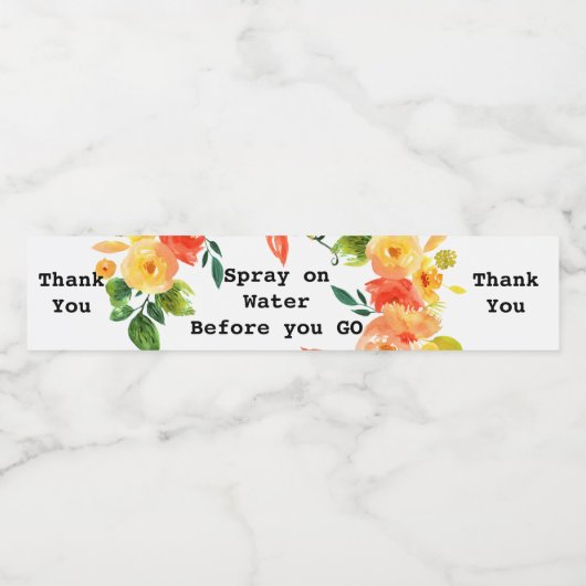 DIYプースプレーラベル自分で作成 ペットボトルラベル (シングルラベル)