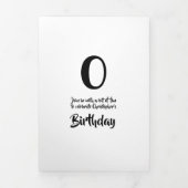 DIYベビーゲームまたは誕生日ゲーム | デザイン独自 三つ折り招待状 (カバー)