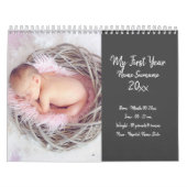 DIYベビー初年の新しい両親の写真 カレンダー (カバー)