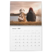 DIYペット動物写真カスタム写真年次 カレンダー (1月 2027)