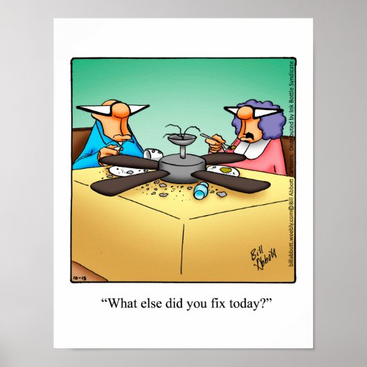 DIYホームおもしろい修理ユーモアポスター ポスター (正面)