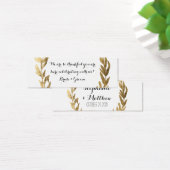 DIYメッセージカード金ゴールドリーフフェイクローレルオリーブリース (デスク)