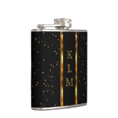 DIYモエレガントノグラム付き金ゴールドフレーク フラスク (右)