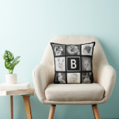 DIYモノグラムとのカスタムなInstagramの写真の格子 クッション (椅子)