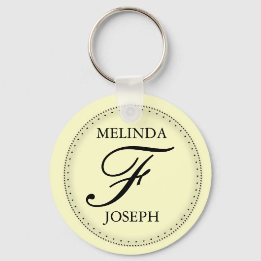 DIYモノグラムキーチェーン キーホルダー (正面)