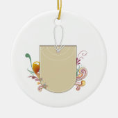 DIYユニーククリエイター向け セラミックオーナメント (正面)