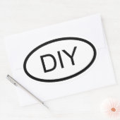 DIYユーロスタイルオーバルステッカー 楕円形シール (封筒)