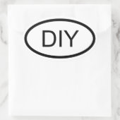 DIYユーロスタイルオーバルステッカー 楕円形シール (バッグ)