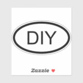 DIYユーロスタイル楕円形 シール (シート)
