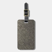 diyレザールックの灰色の質のテンプレートは文字を加えます ラゲッジタグ (正面縦)
