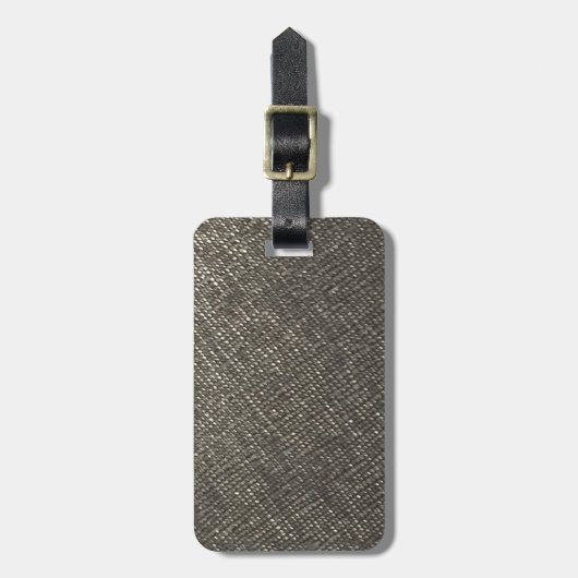 diyレザールックの灰色の質のテンプレートは文字を加えます ラゲッジタグ (正面縦)