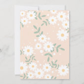 DIYレトロデイジーレターナンバント招待状 招待状 (裏面)